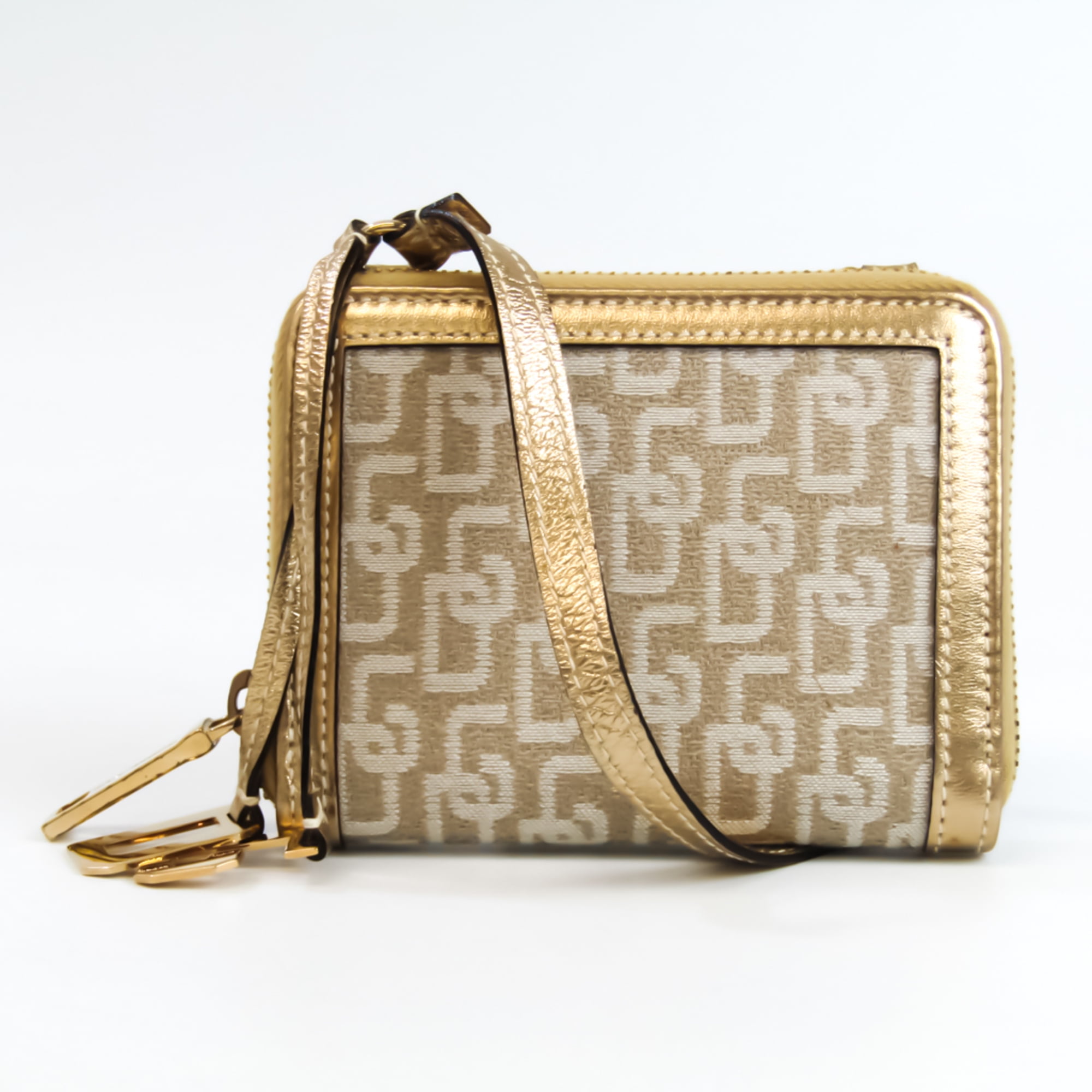 DOLCE & GABBANA Handbag SICILY in gold/ black/ brown
